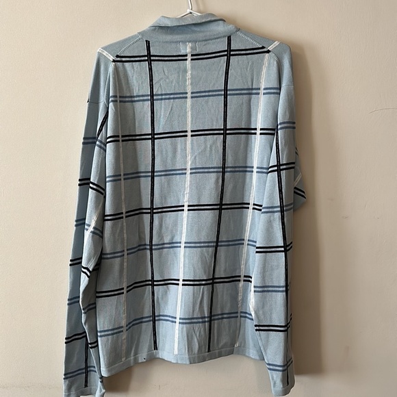 PAUL Smith Jeans Vintage Plaid Striped Zip-Up Cardigan - Picture 7 of 8